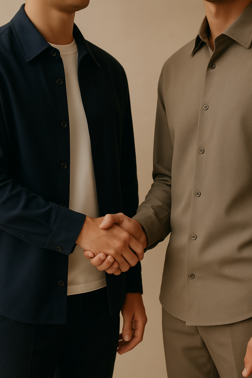 Poignée de main professionnelle illustrant un accompagnement immobilier de confiance